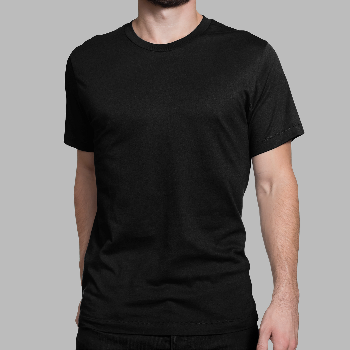 Black Premium Venus 180 GSM Unisex Round Neck