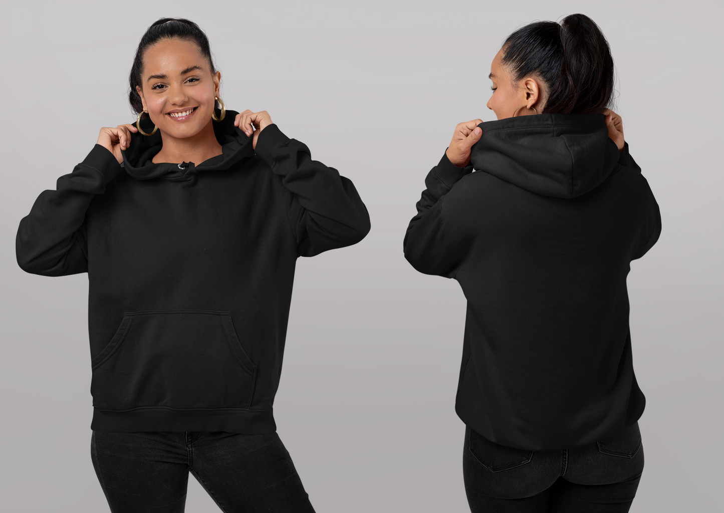 Black Snowsoft Unisex Pullover Hoodie