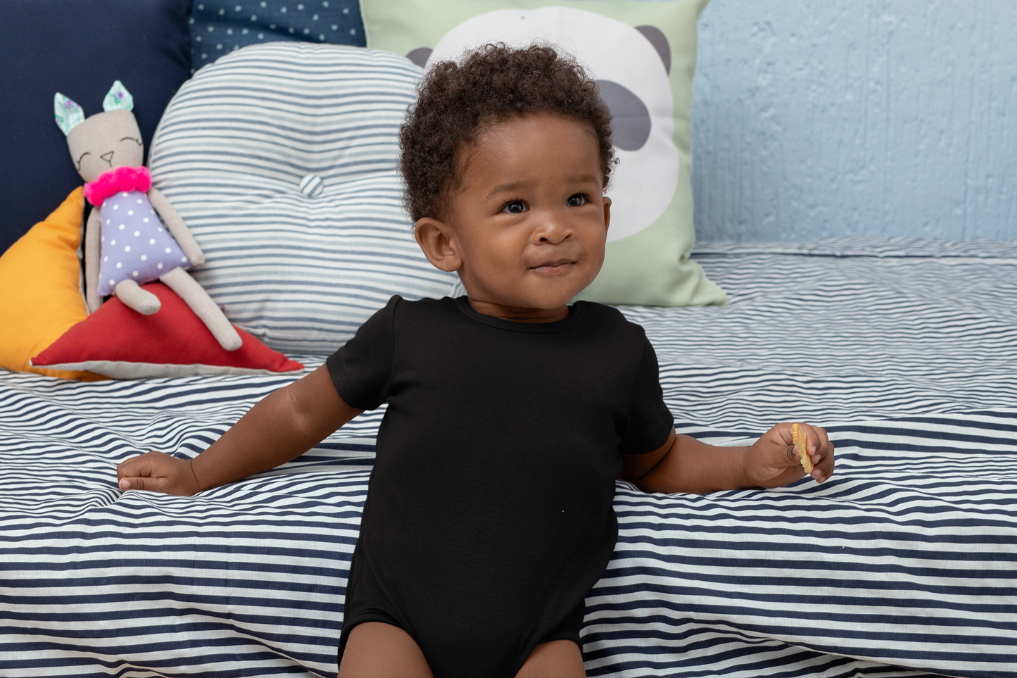 Black Kids Premium 160 Infant Romper