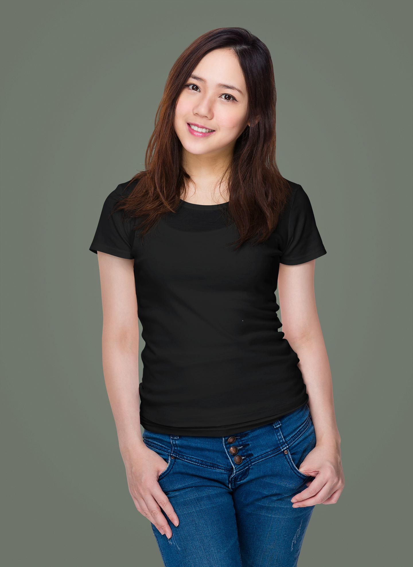 Black Premium Venus 180 GSM Unisex Round Neck