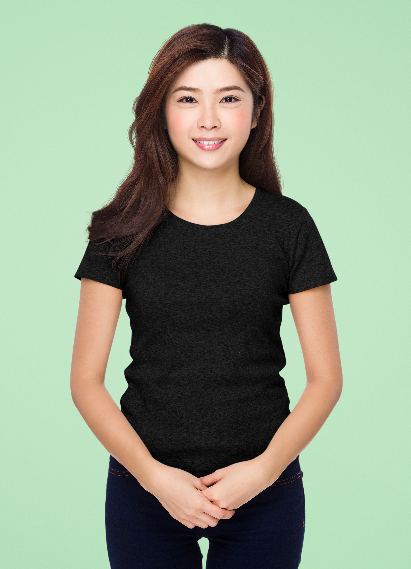 Black Premium Venus 180 GSM Unisex Round Neck
