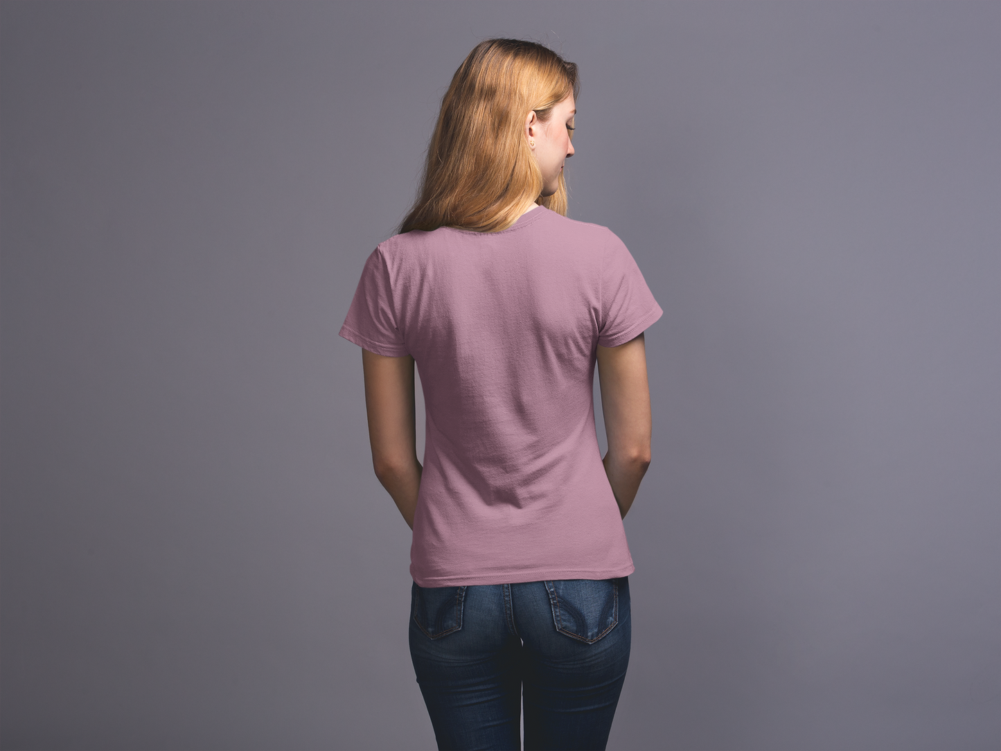 Pink Premium 160 Women Round Neck