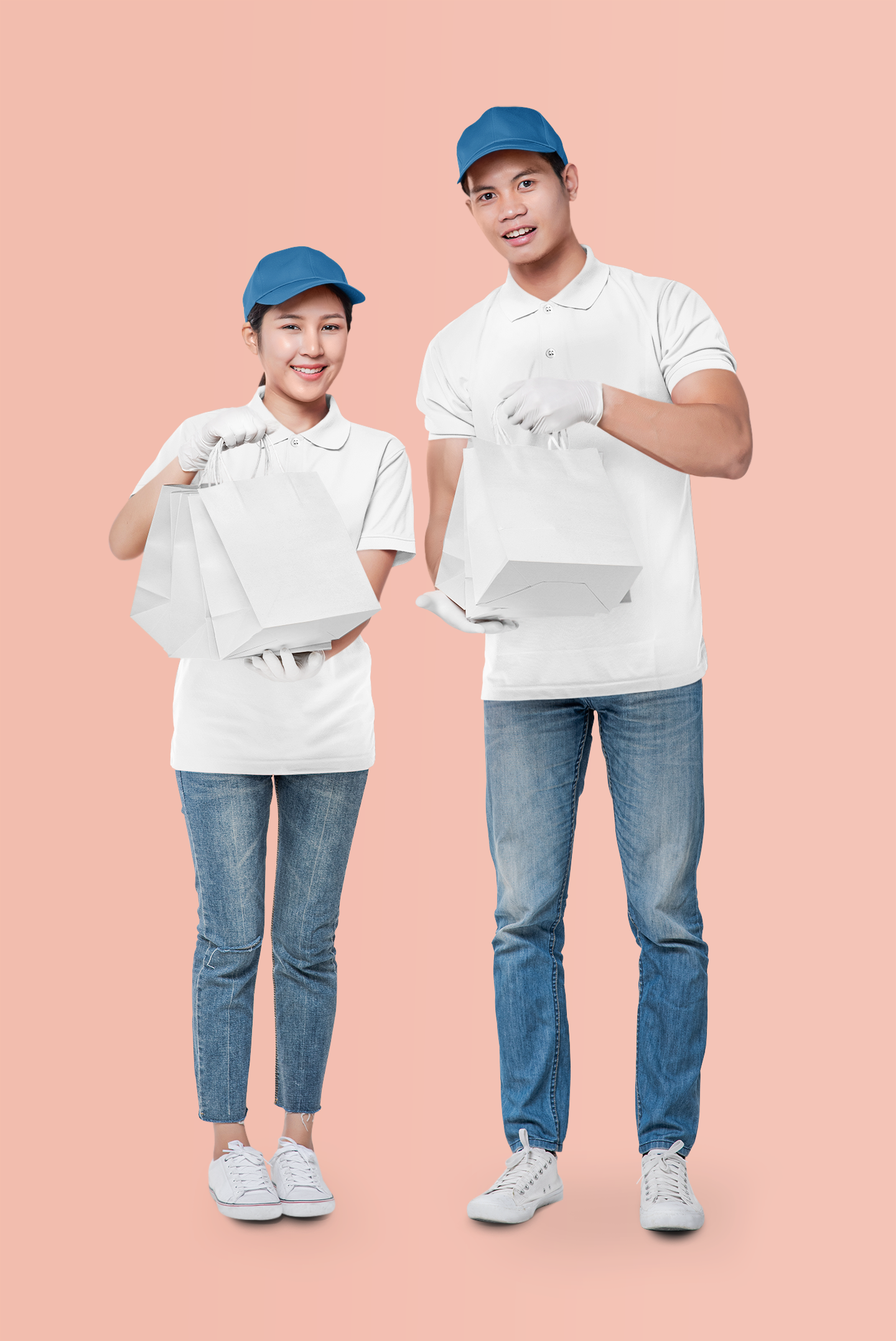 White Smart Tech Unisex Polo