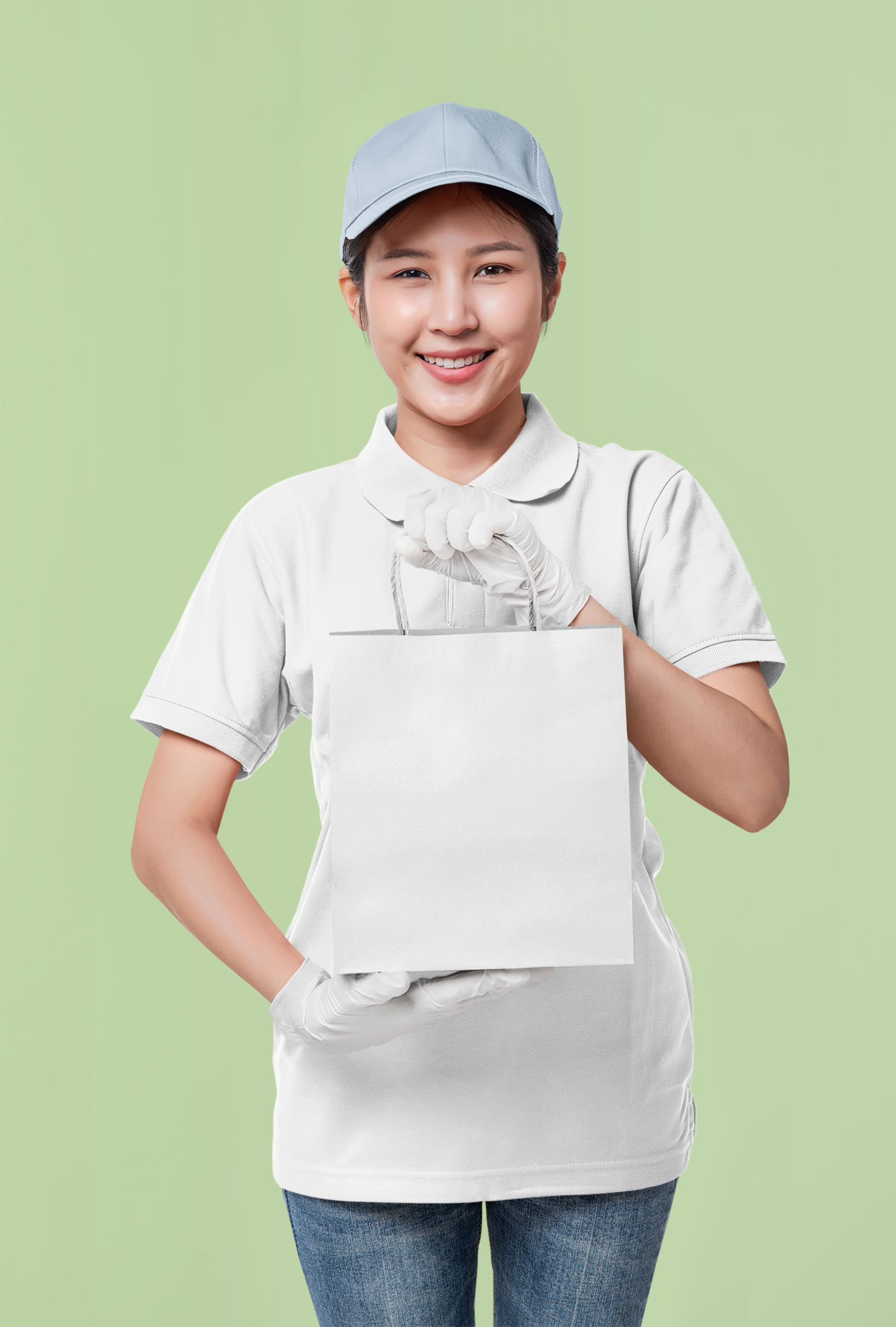 White Smart Tech Unisex Polo