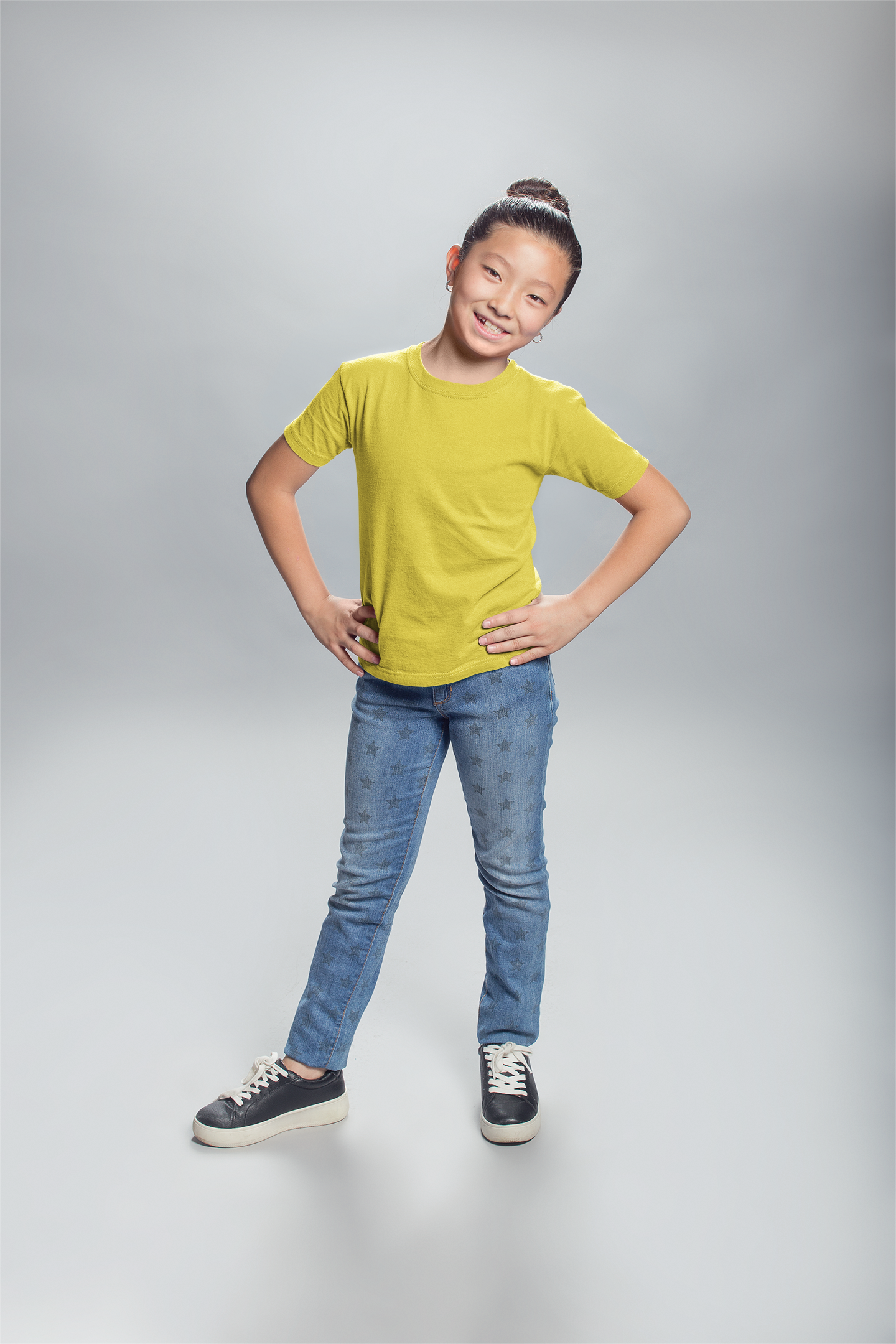 Yellow Kids Premium 160 Round Neck