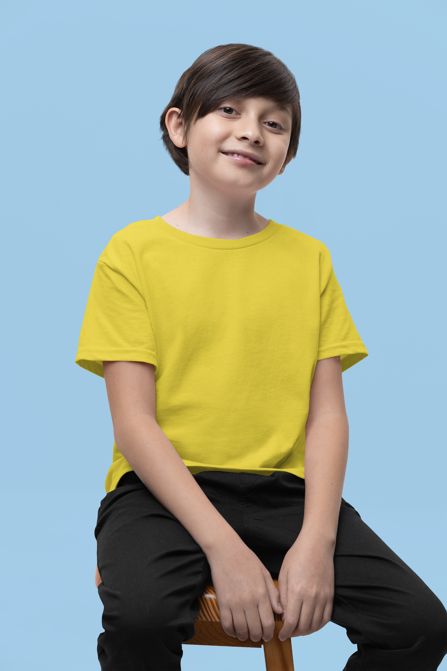Yellow Kids Premium 160 Toddler Round Neck