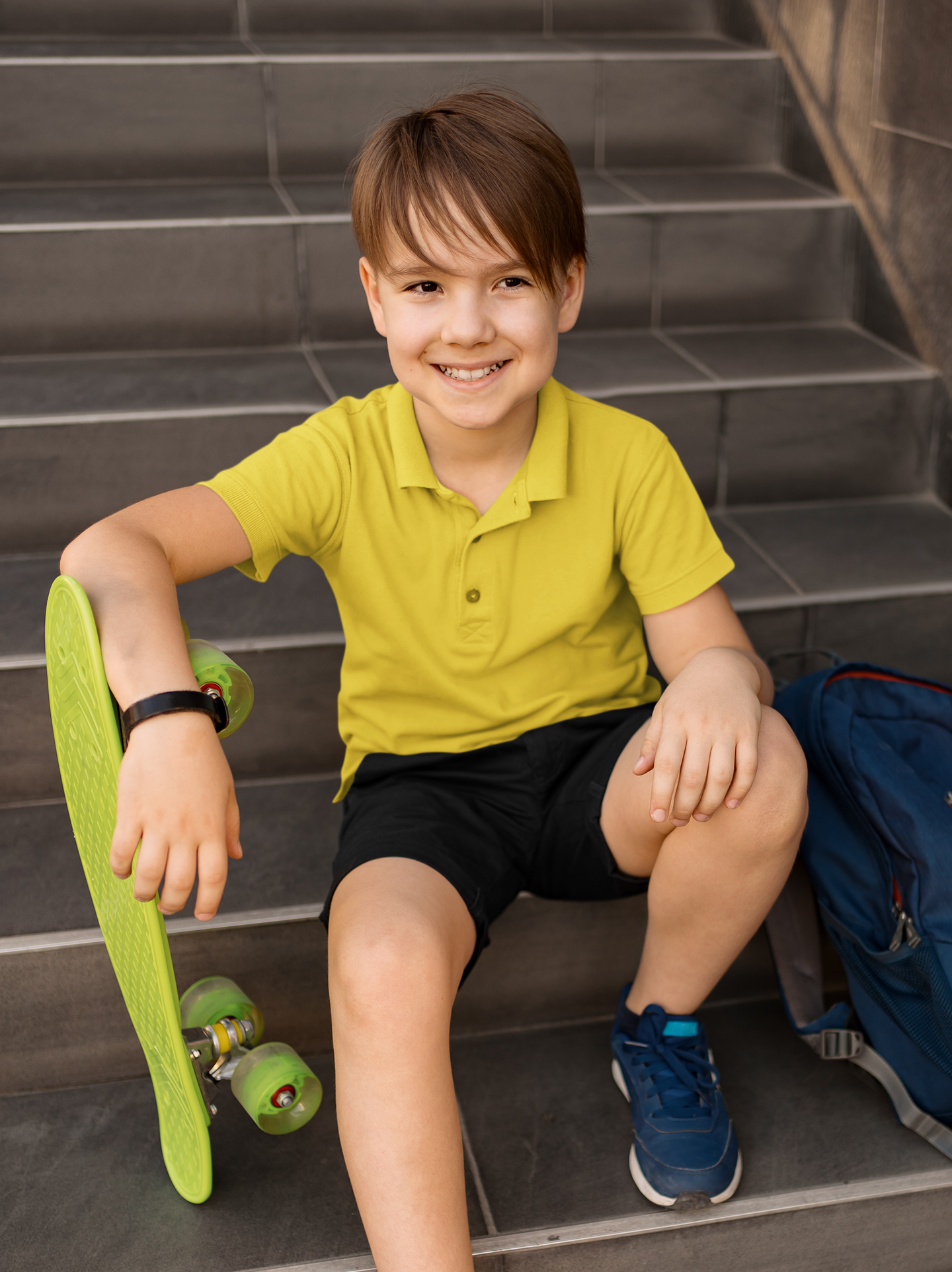 Yellow Kids premium TEE Polo