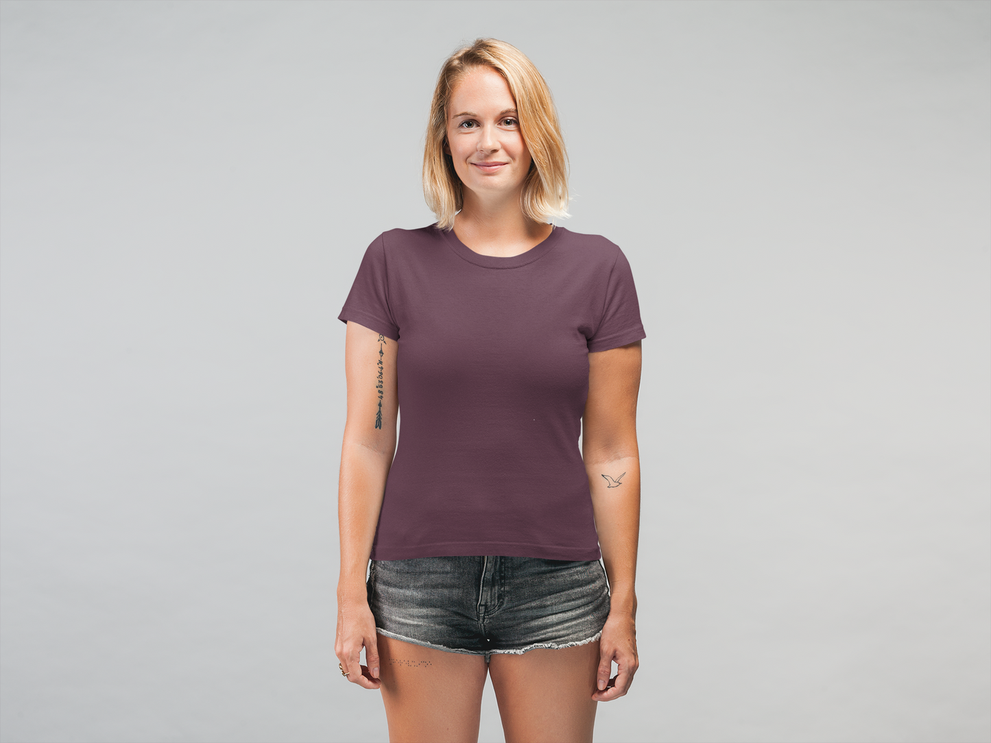 Maroon Platinum 180 GSM Unisex Round Neck