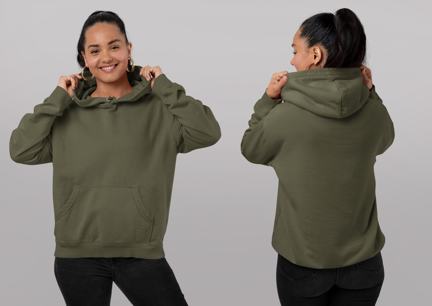 Olive Green Snowsoft Unisex Pullover Hoodie