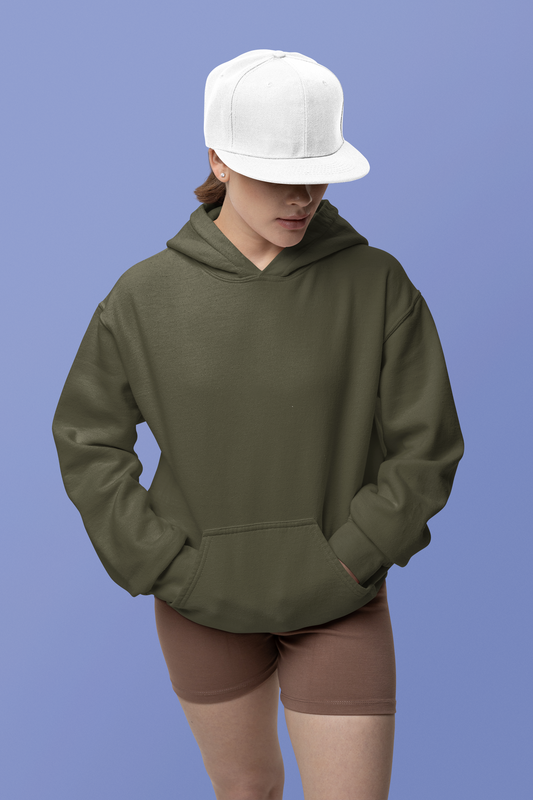 Olive Green Snowsoft Unisex Pullover Hoodie