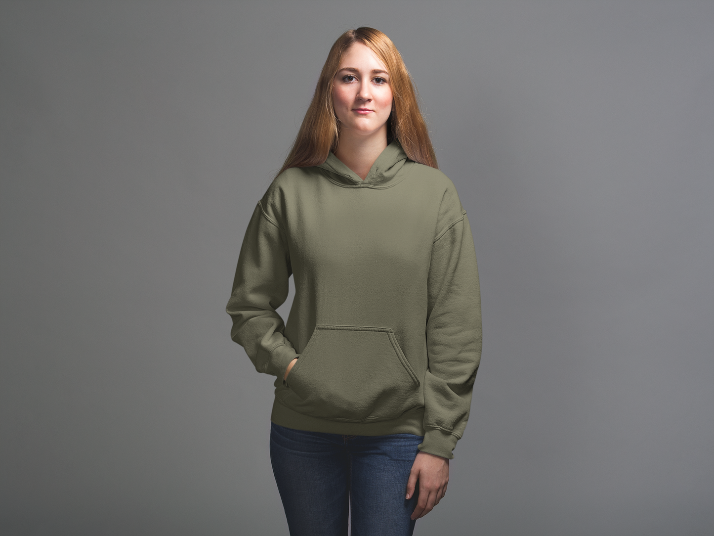 Olive Green Snowsoft Unisex Pullover Hoodie