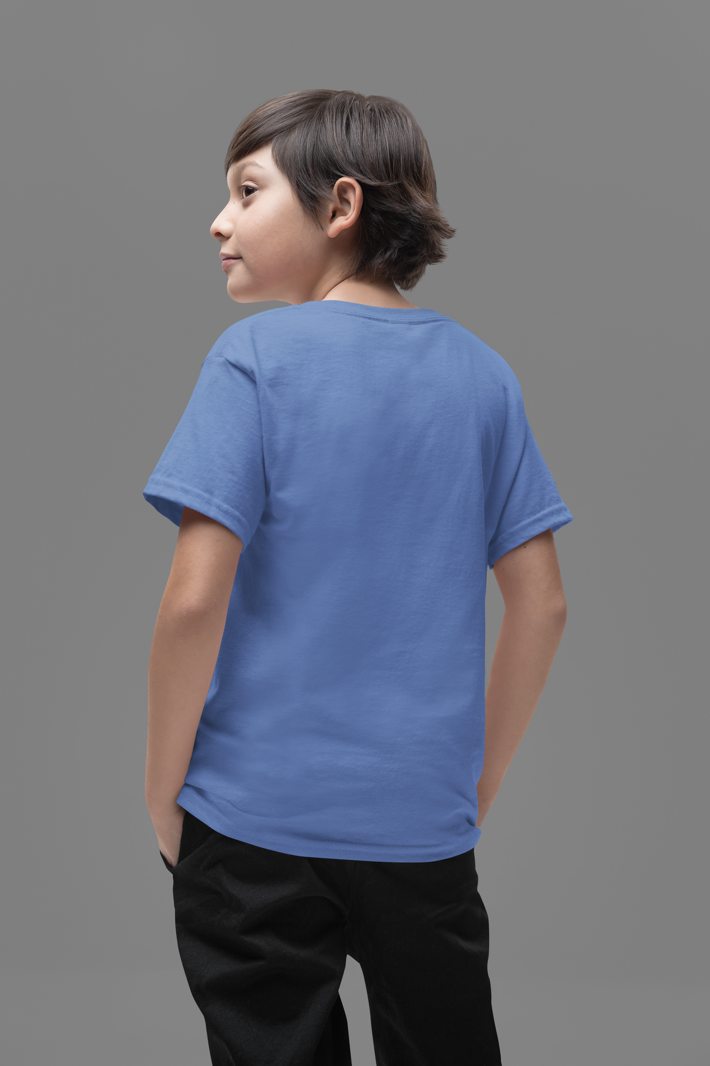 Royal Blue Kids Premium 160 Round Neck
