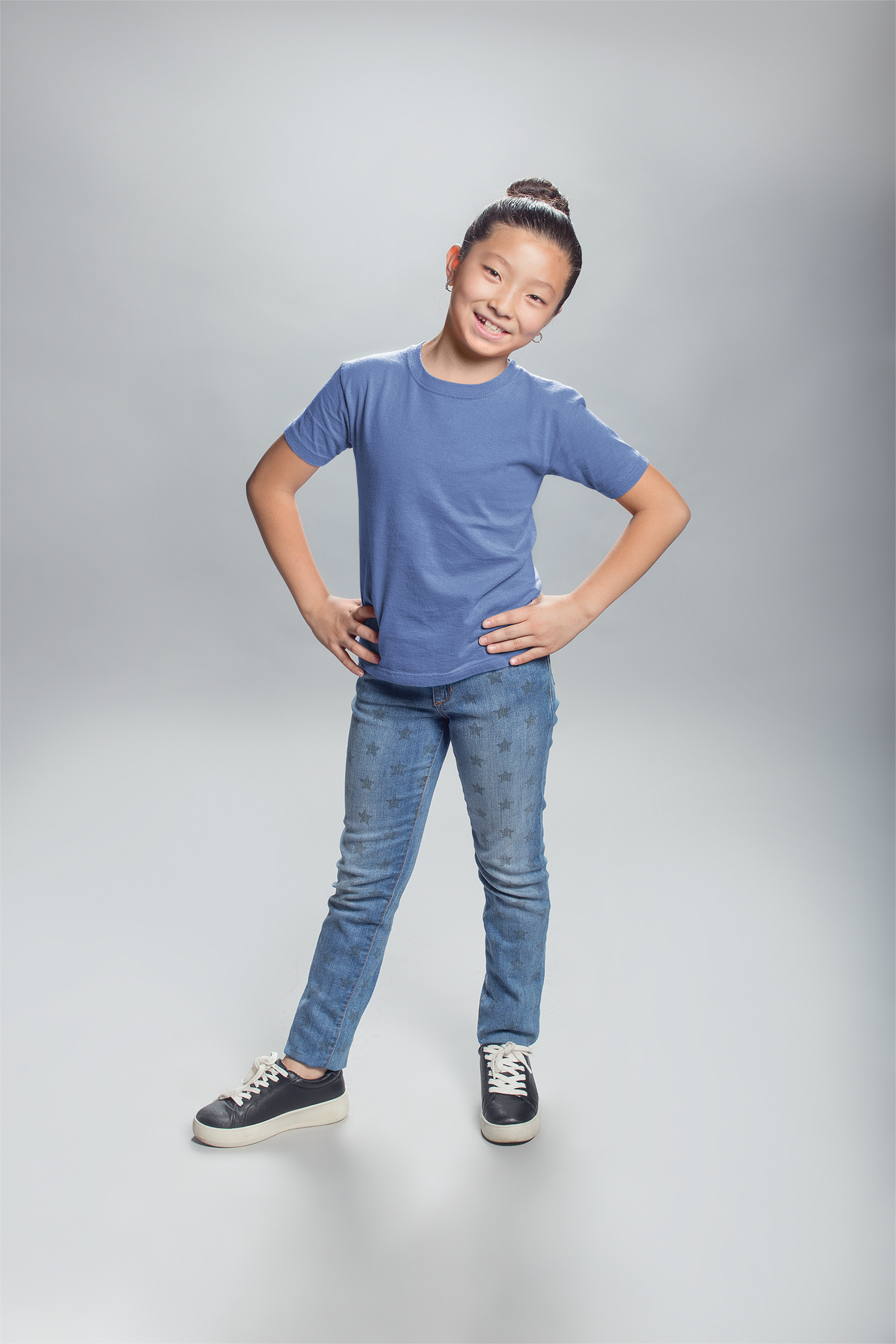 Royal Blue Kids Premium 160 Round Neck