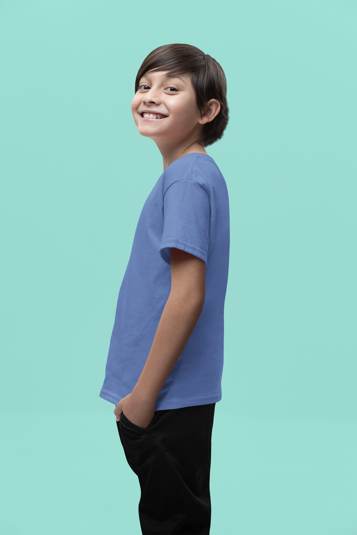 Royal Blue Kids Premium 160 Round Neck
