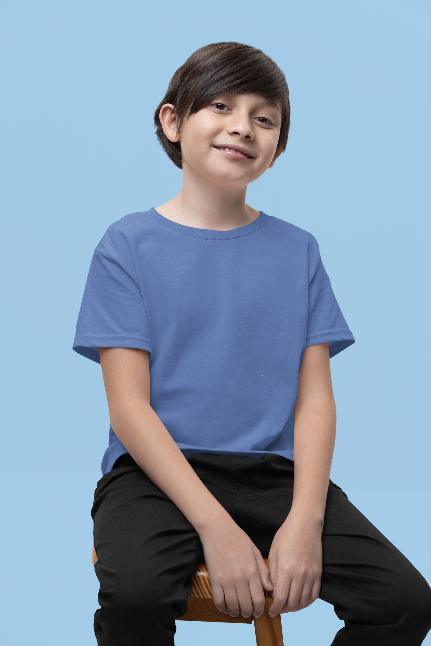 Royal Blue Kids Premium 160 Round Neck