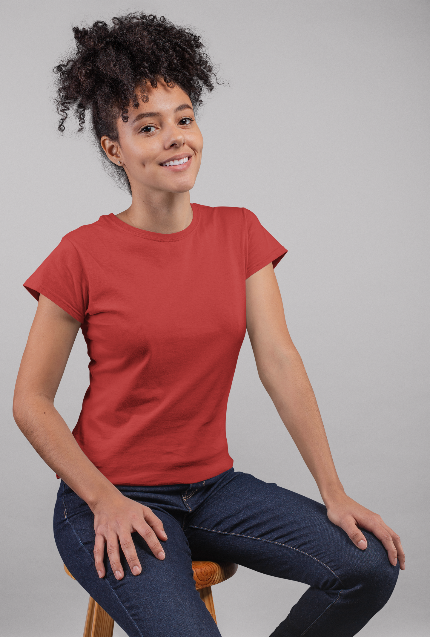 Red Premium 160 GSM Unisex Round Neck