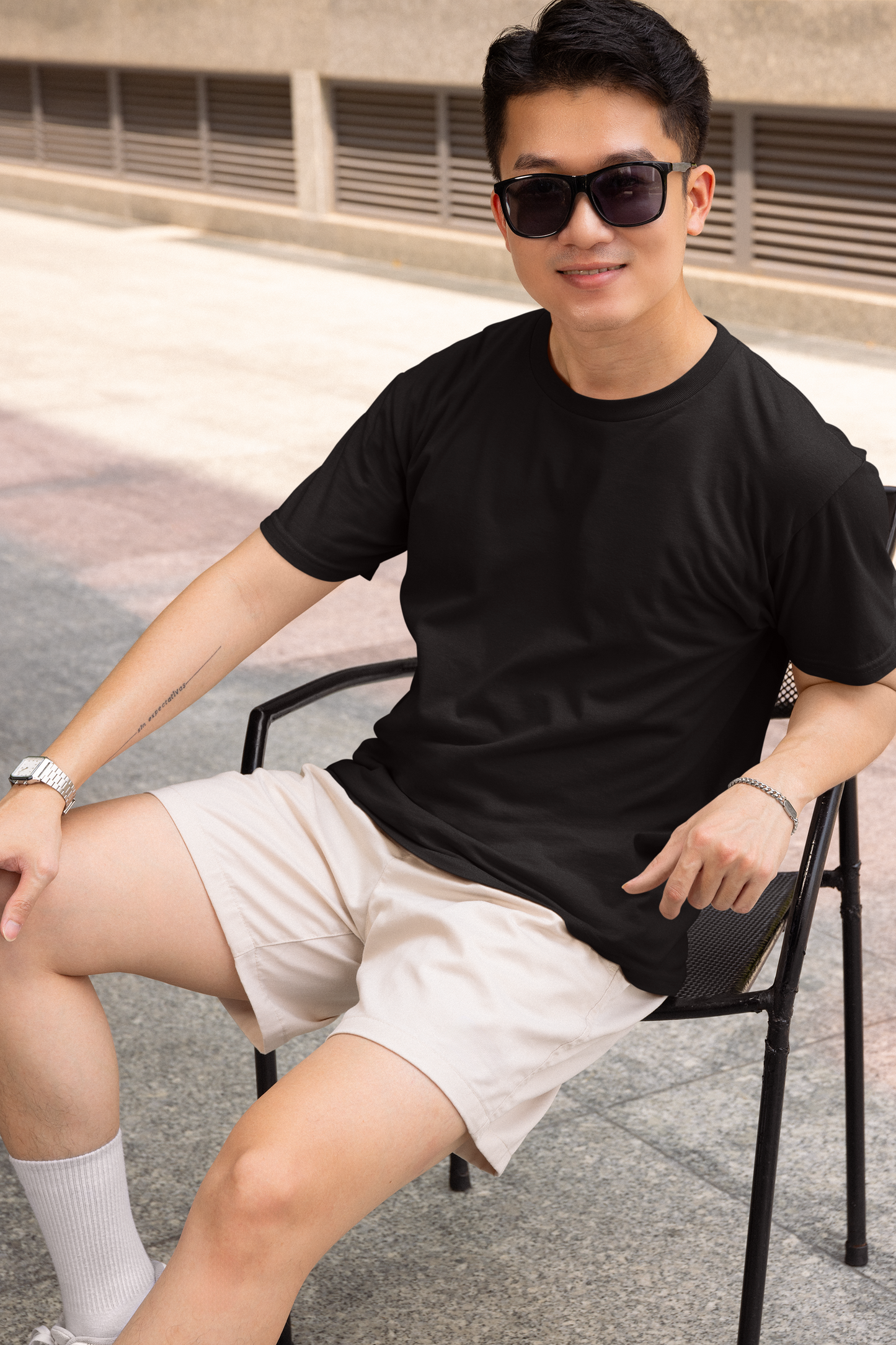 Black Premium 240 GSM Unisex Round Neck
