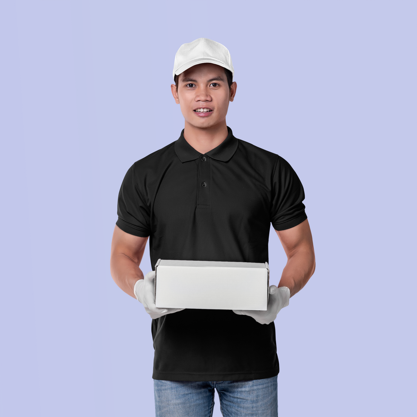 Black Smart Tech Unisex Polo