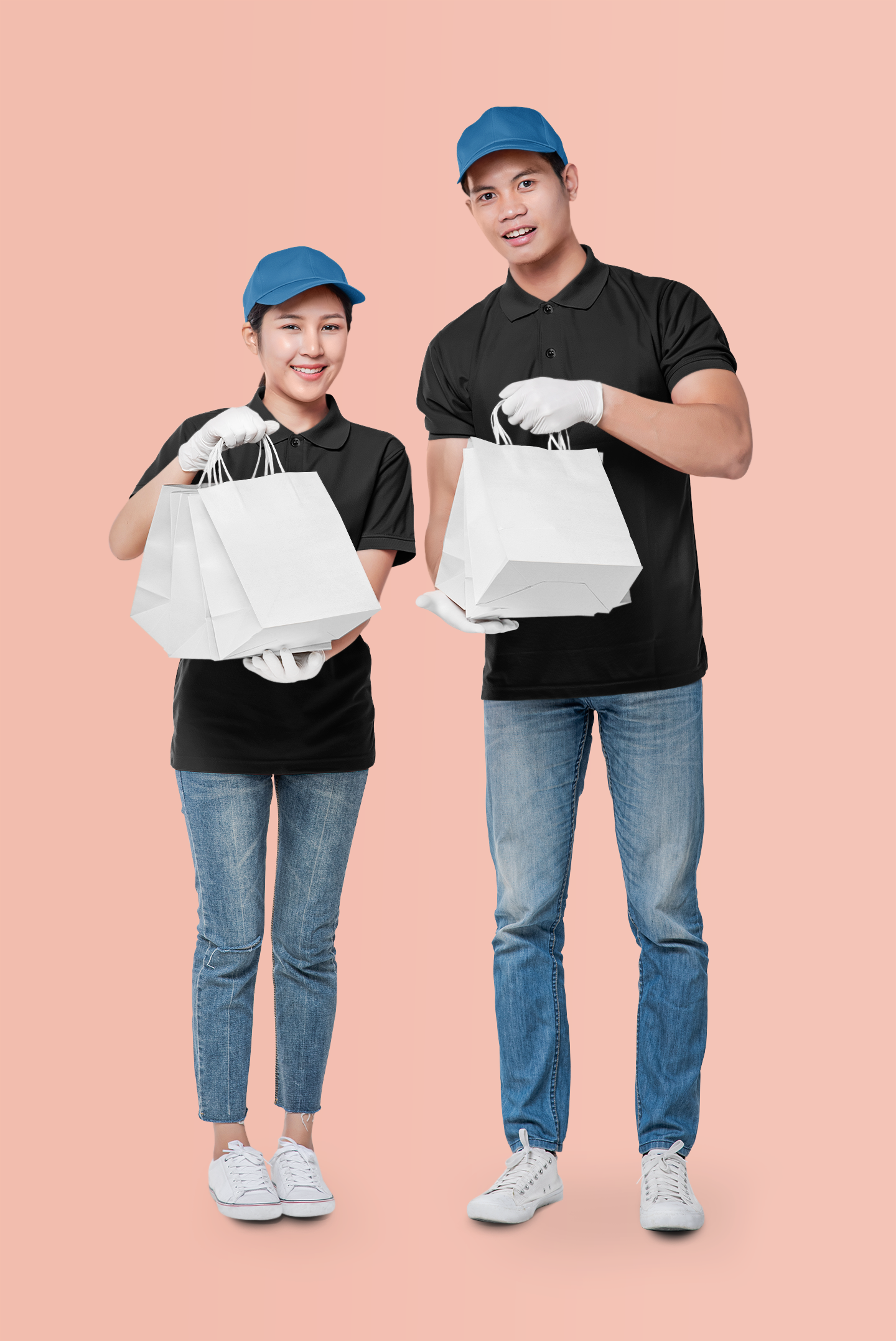 Black Smart Tech Unisex Polo