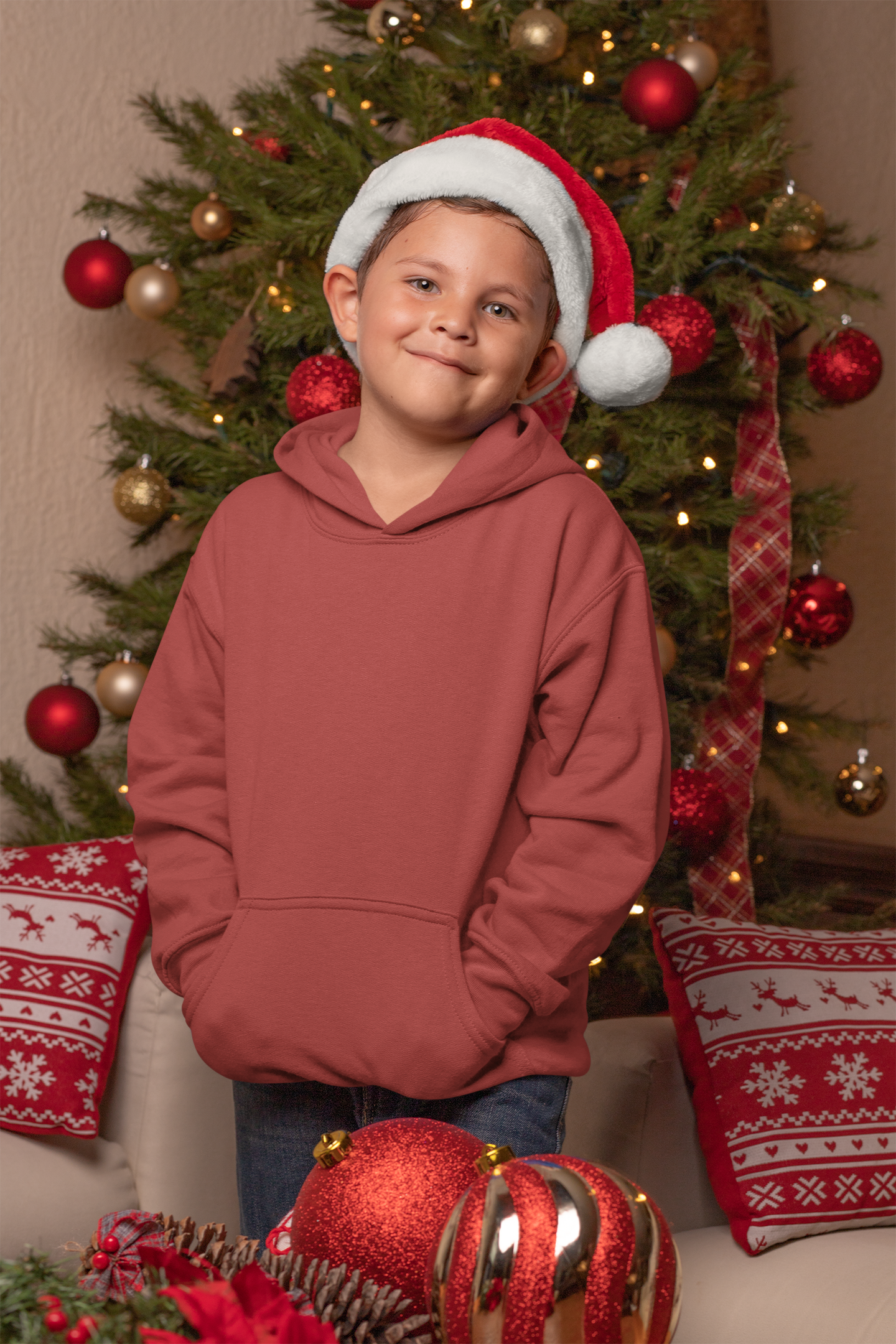Red Kids premium Snowsoft Pullover Hoodie