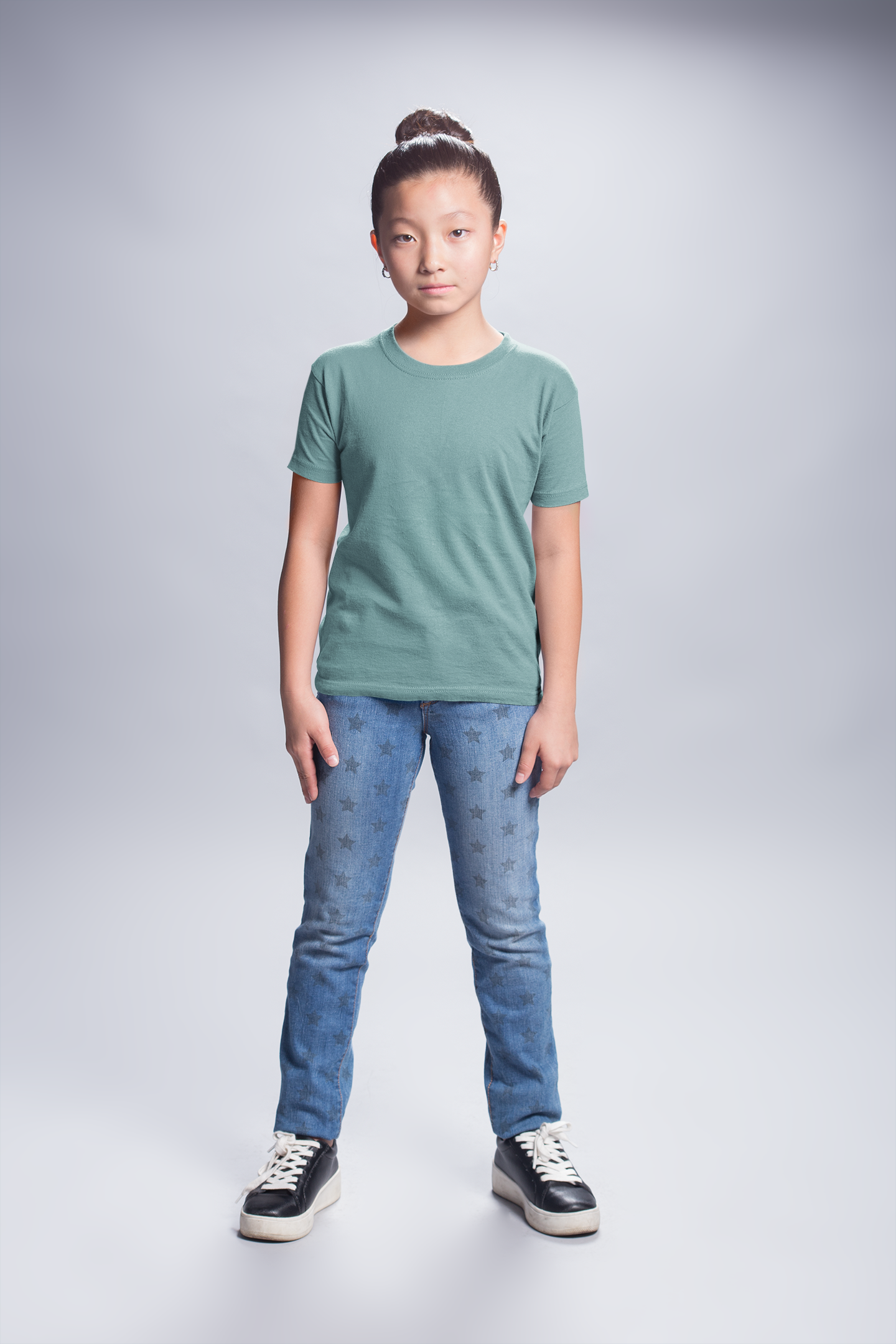 Teal Kids Premium 160 Round Neck