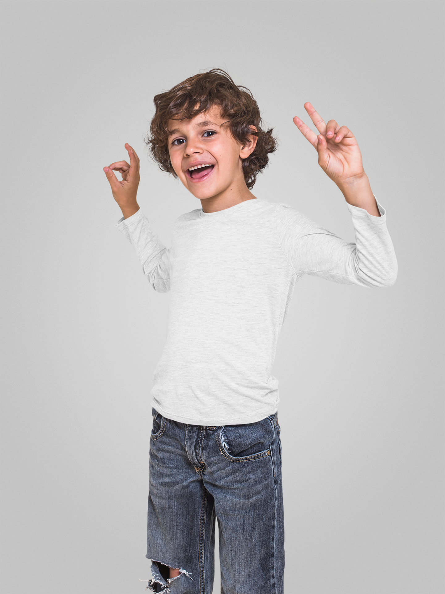 White Kids premium 180 Full Sleeve