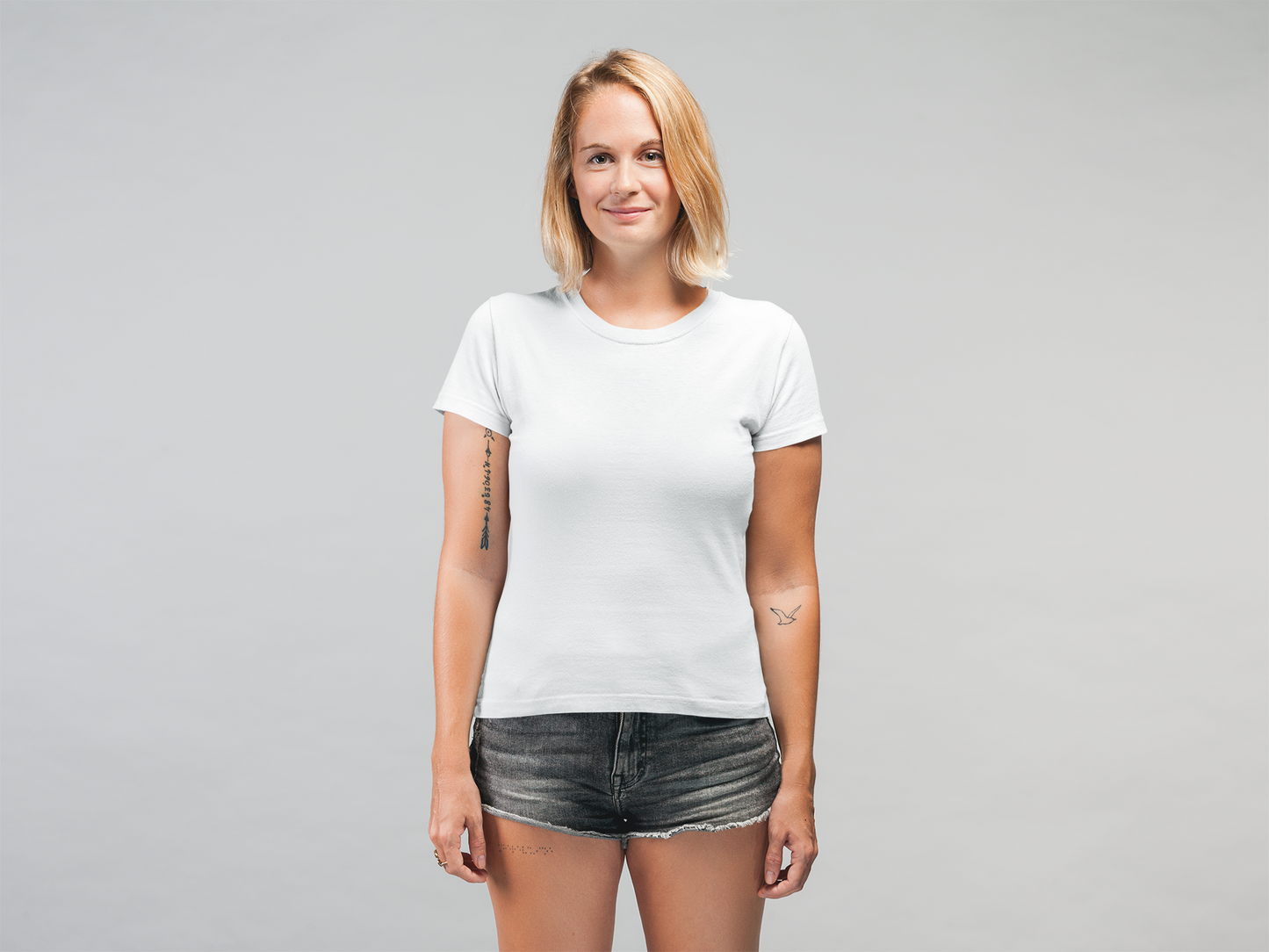 White Premium Supima 180 GSM Unisex Round Neck
