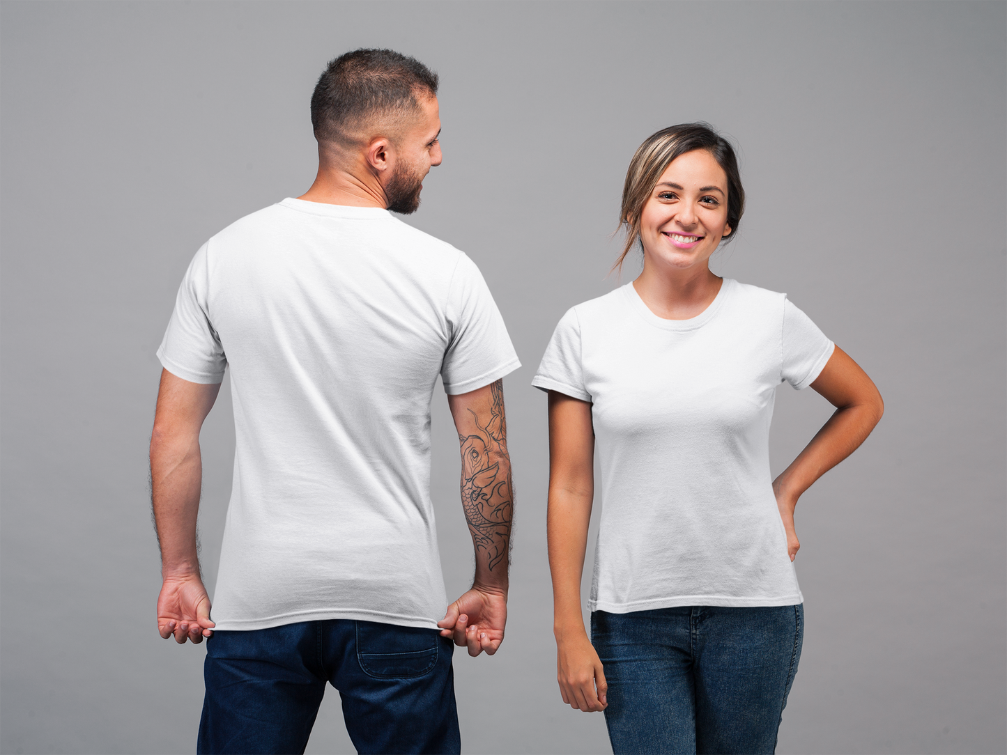White Premium Organic 180 GSM Unisex Round Neck