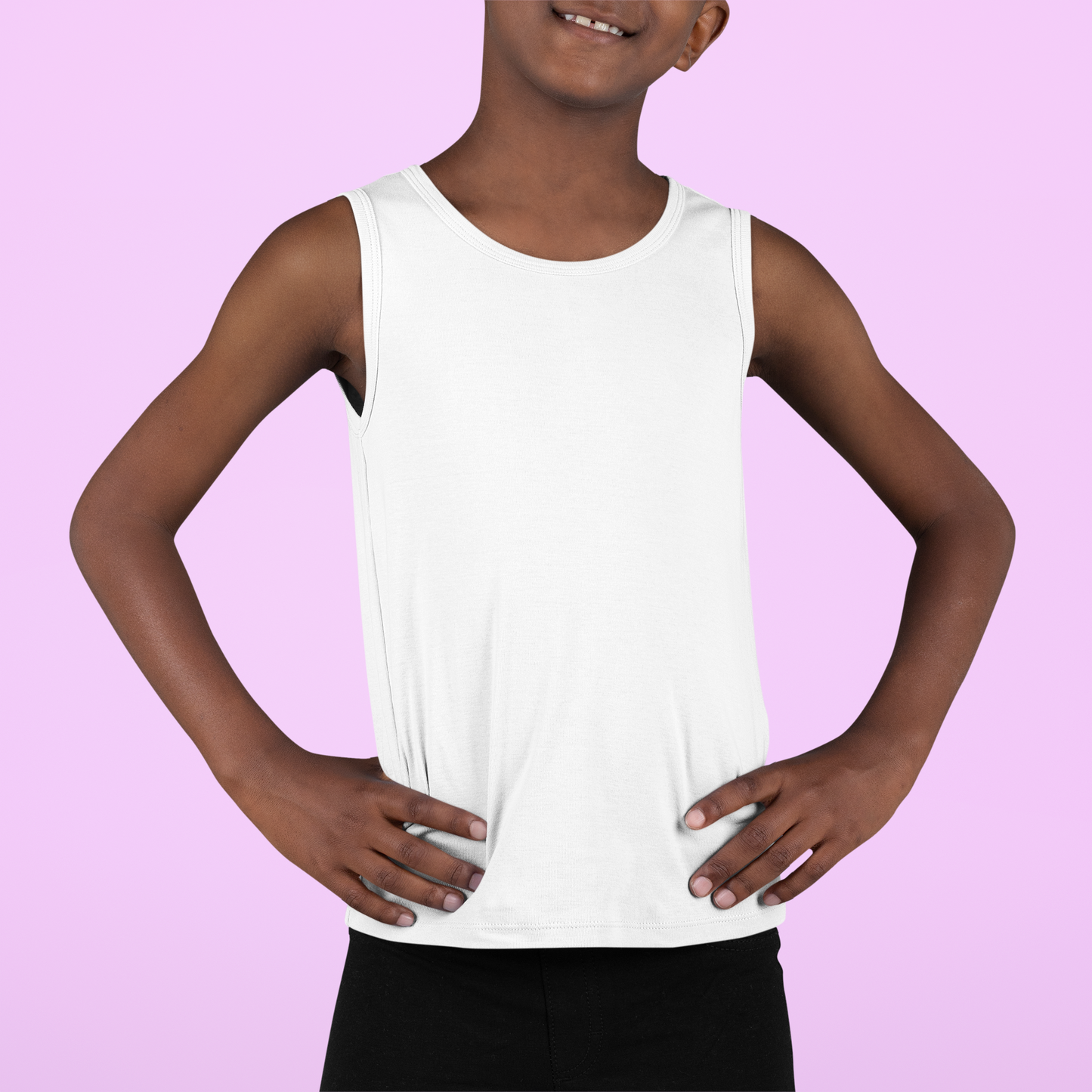White Kids premium 160  Tank Top