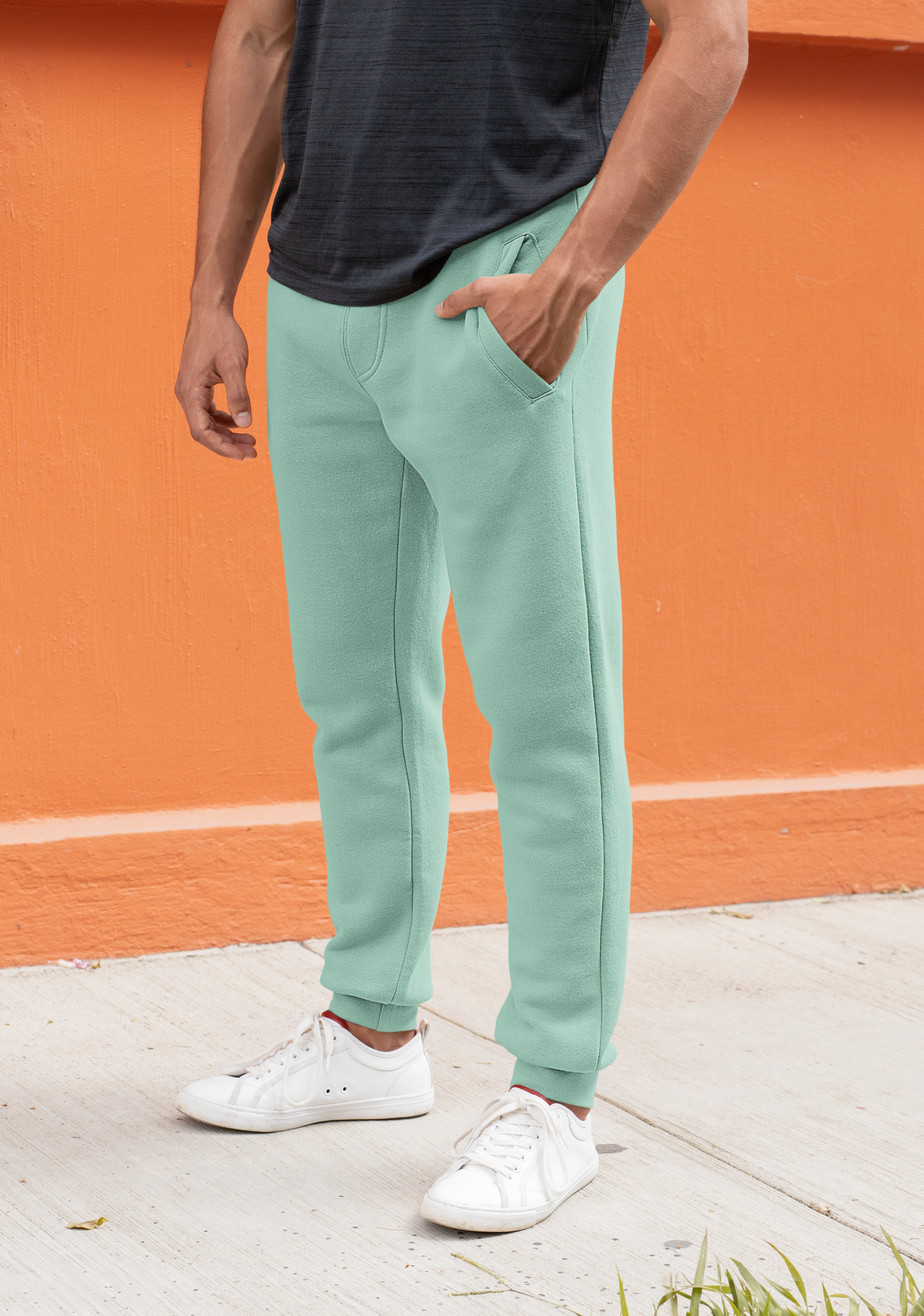 Sage Green Men TerrySoft Sweat Jogger