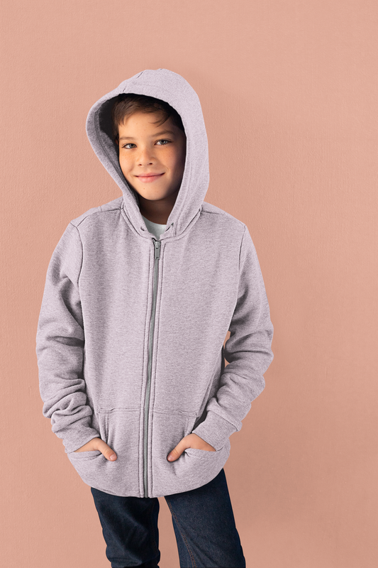 Soft Pink Kids premium Snowsoft Zipper Hoodie