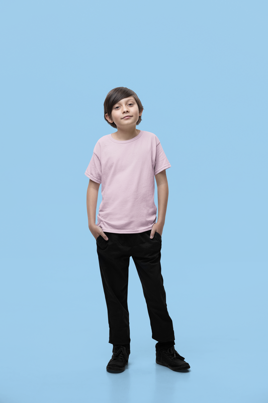 Soft Pink Kids Premium 160 Round Neck
