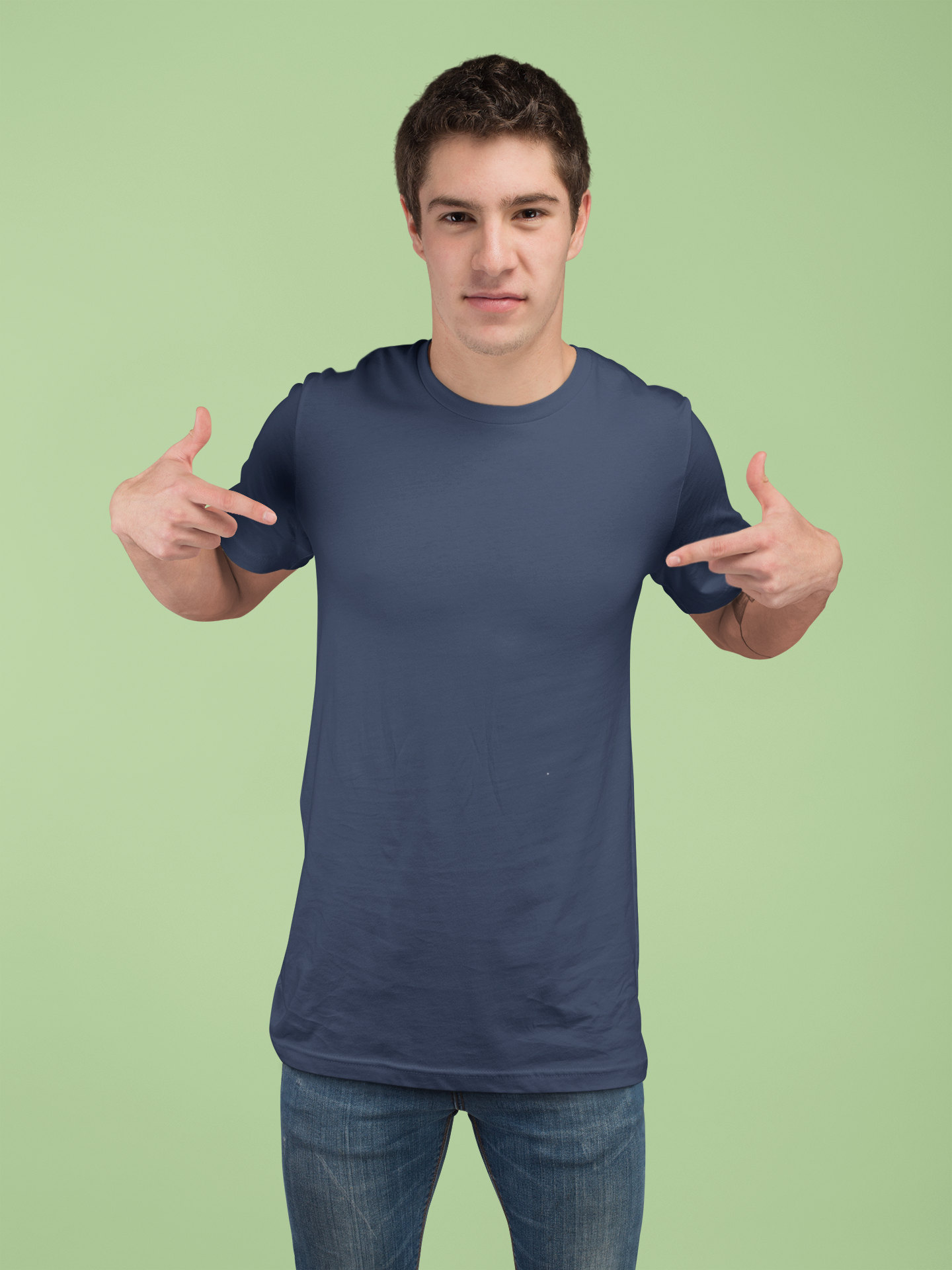 Dark Navy Blue Premium Venus 180 GSM Unisex Round Neck