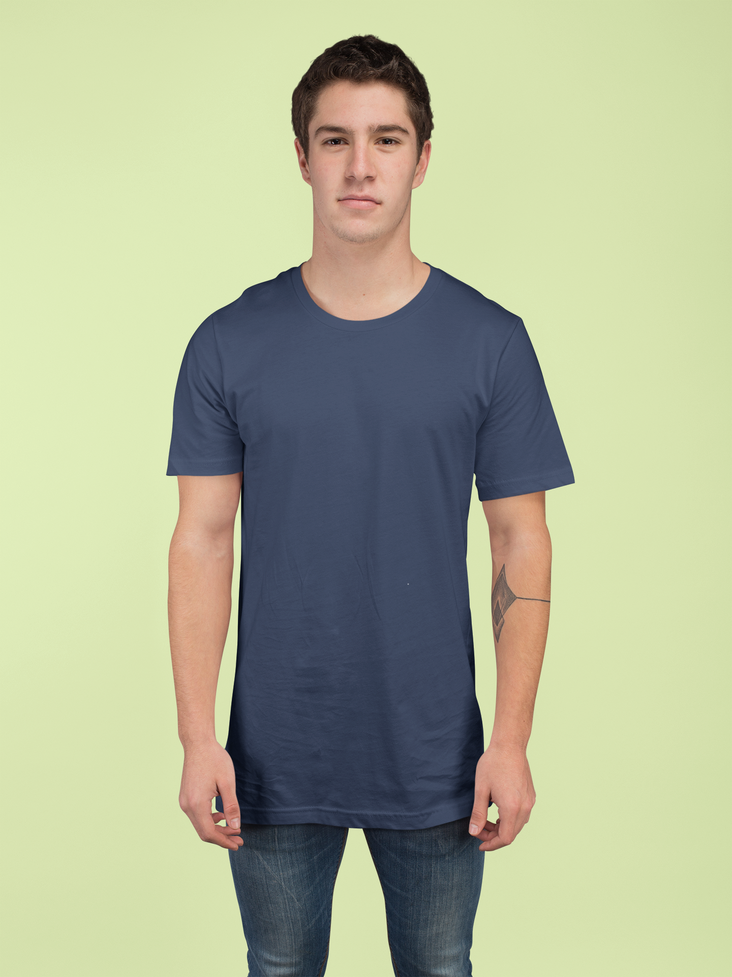Dark Navy Blue Premium Venus 180 GSM Unisex Round Neck
