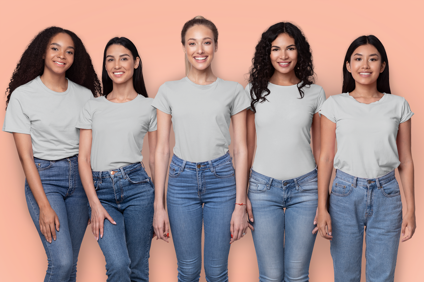 Grey HTR Premium 160 Women Round Neck