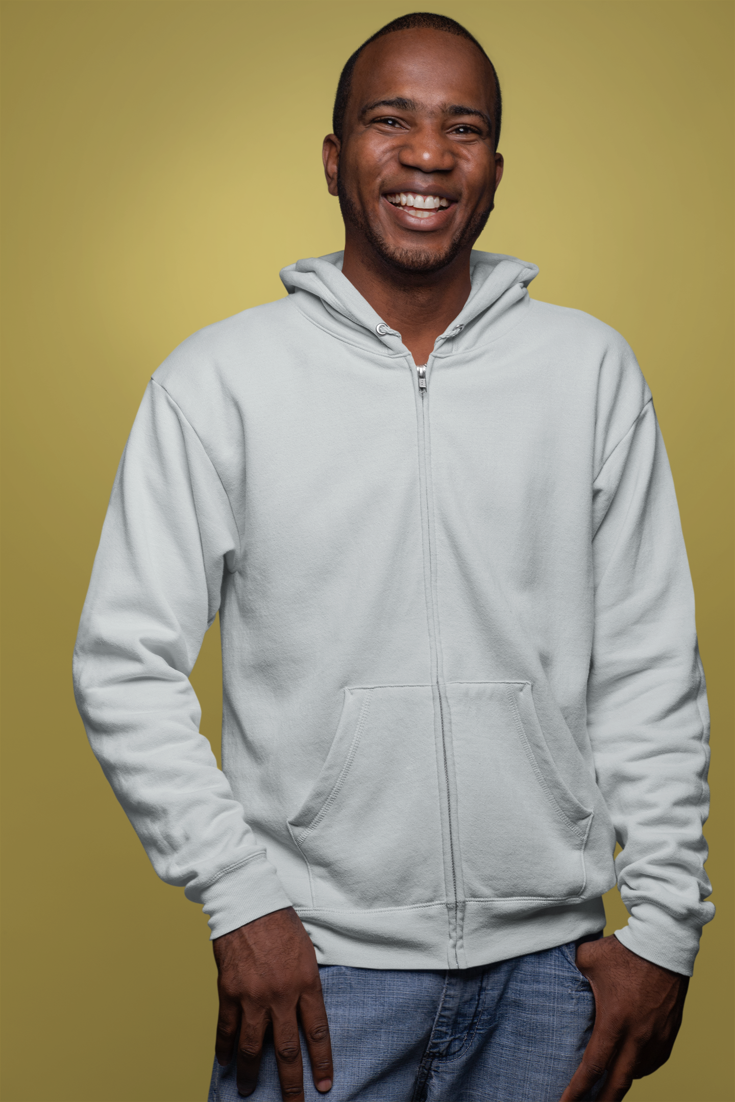 Grey HTR Snowsoft Unisex Zipper Hoodie