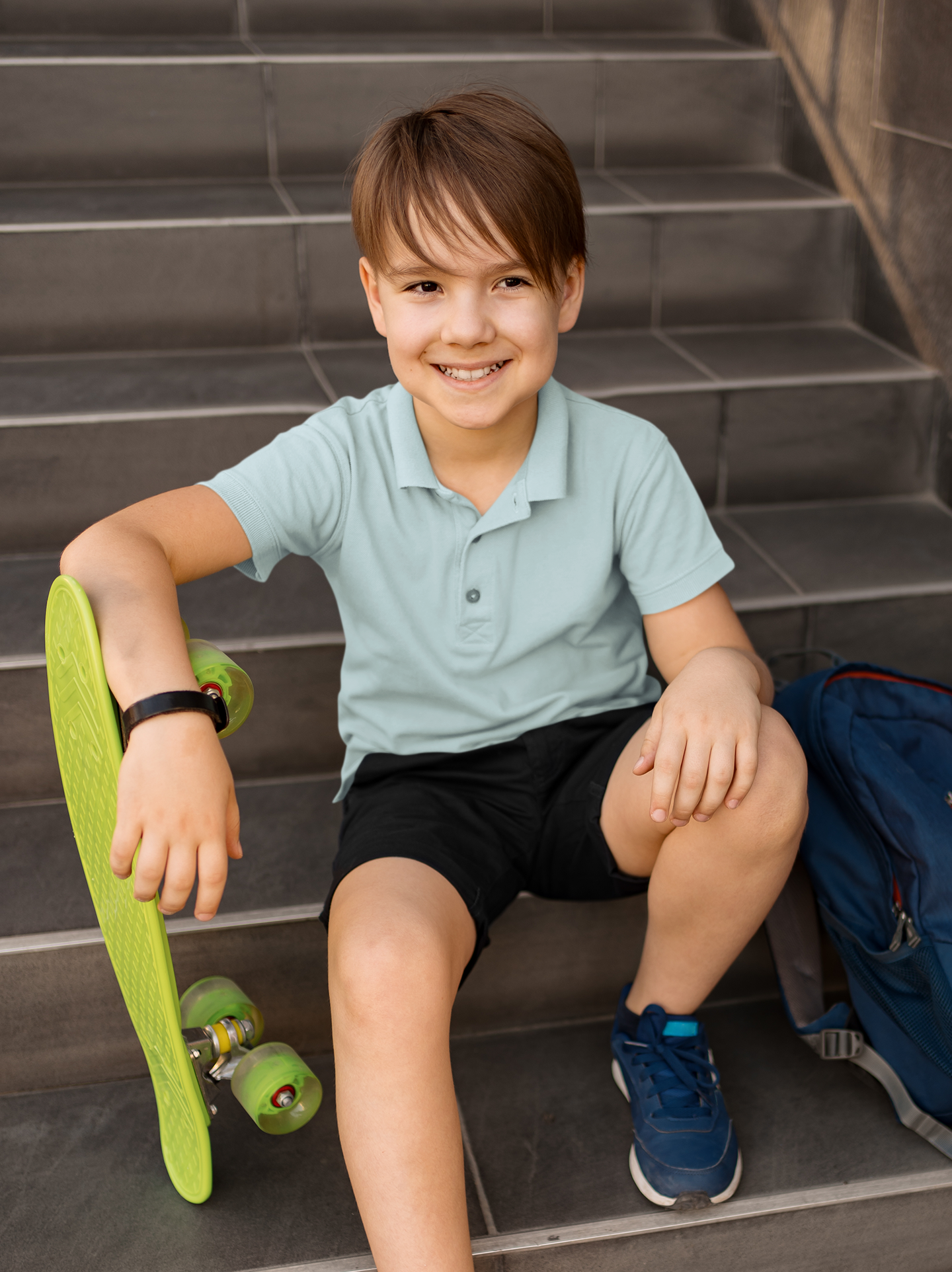 Ocean Blue Kids premium TEE Polo