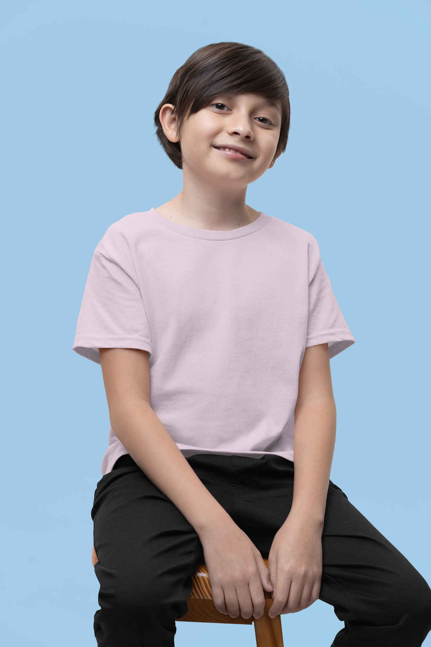 Soft Pink Kids Premium 160 Round Neck