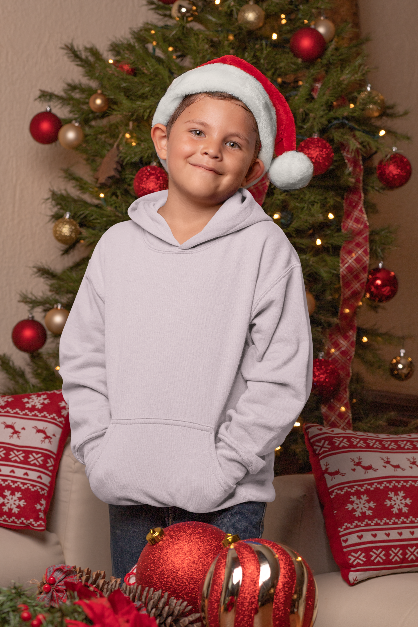 Soft Pink Kids premium Snowsoft Pullover Hoodie