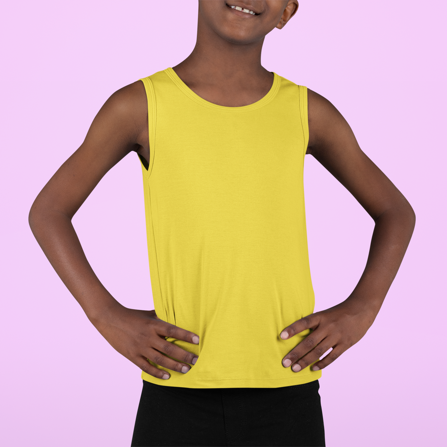Yellow Kids premium 160  Tank Top