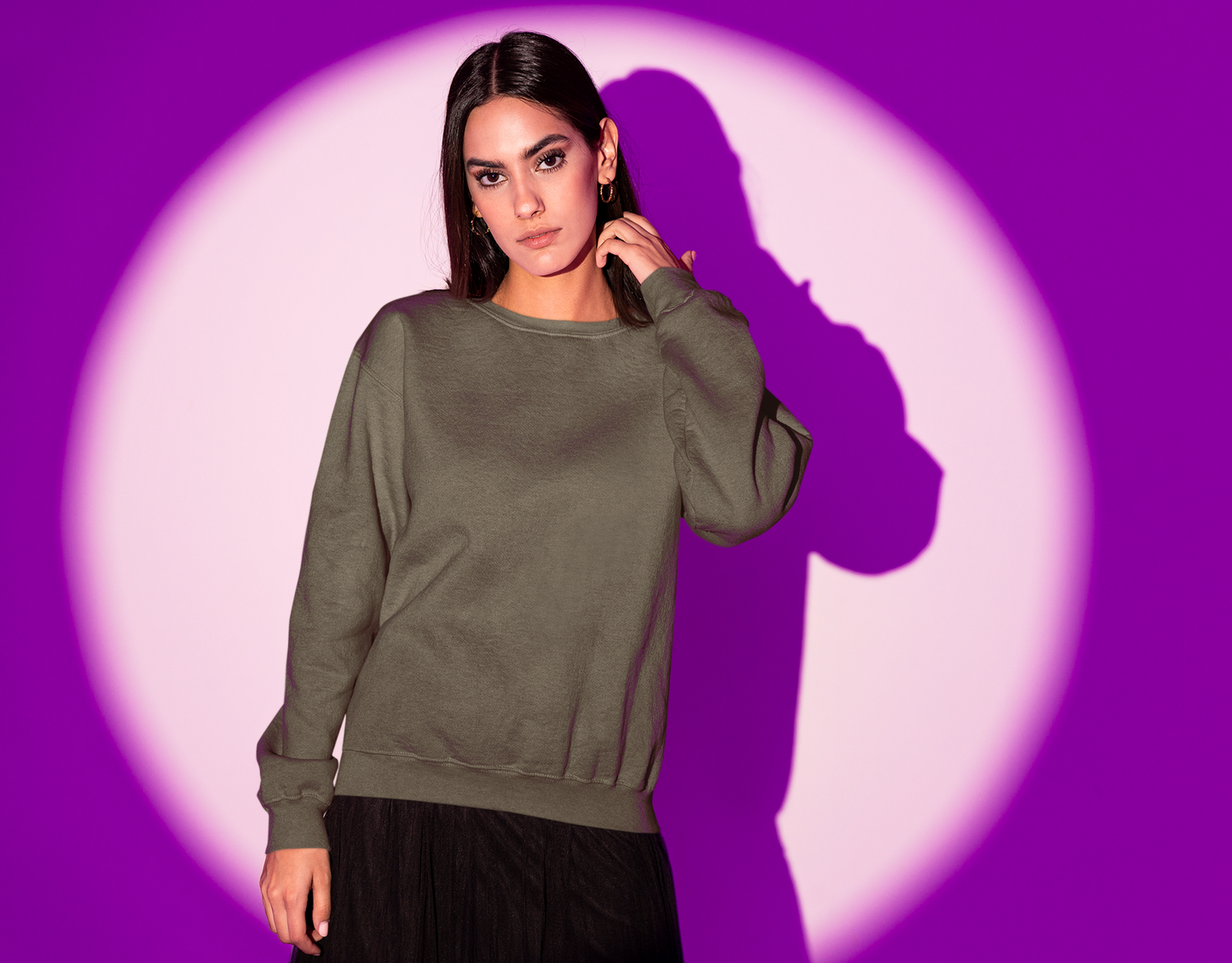 Olive Green Snowsoft Unisex Sweatshirt
