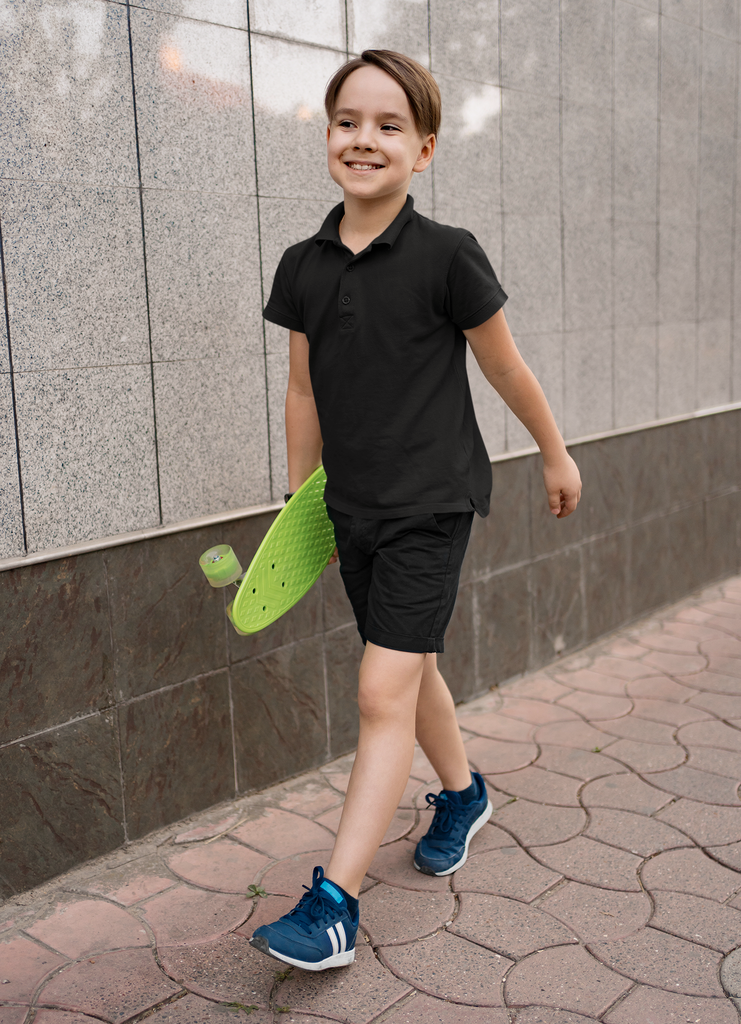 Black Kids premium Toddler Polo