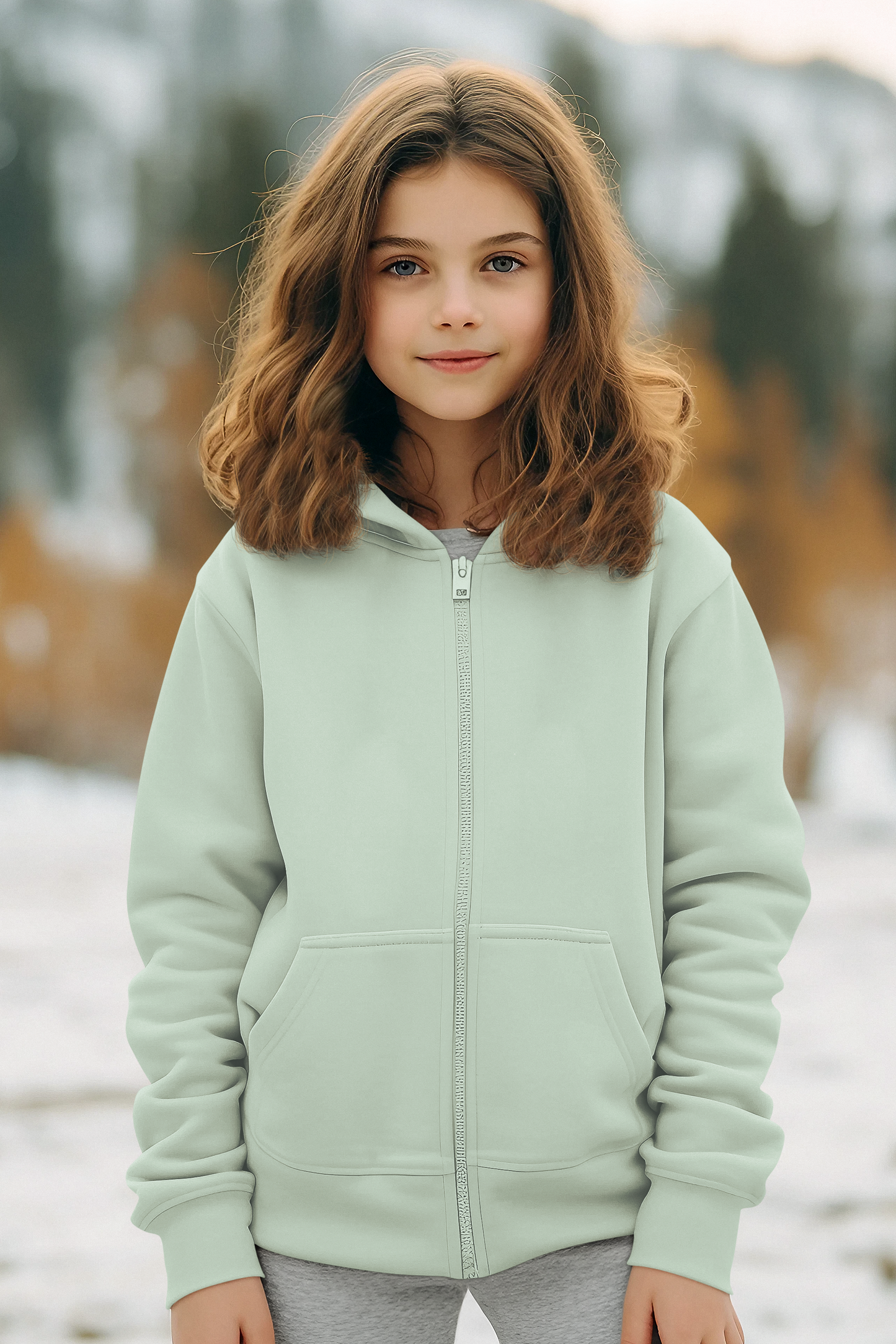 Mint Kids premium Snowsoft Zipper Hoodie