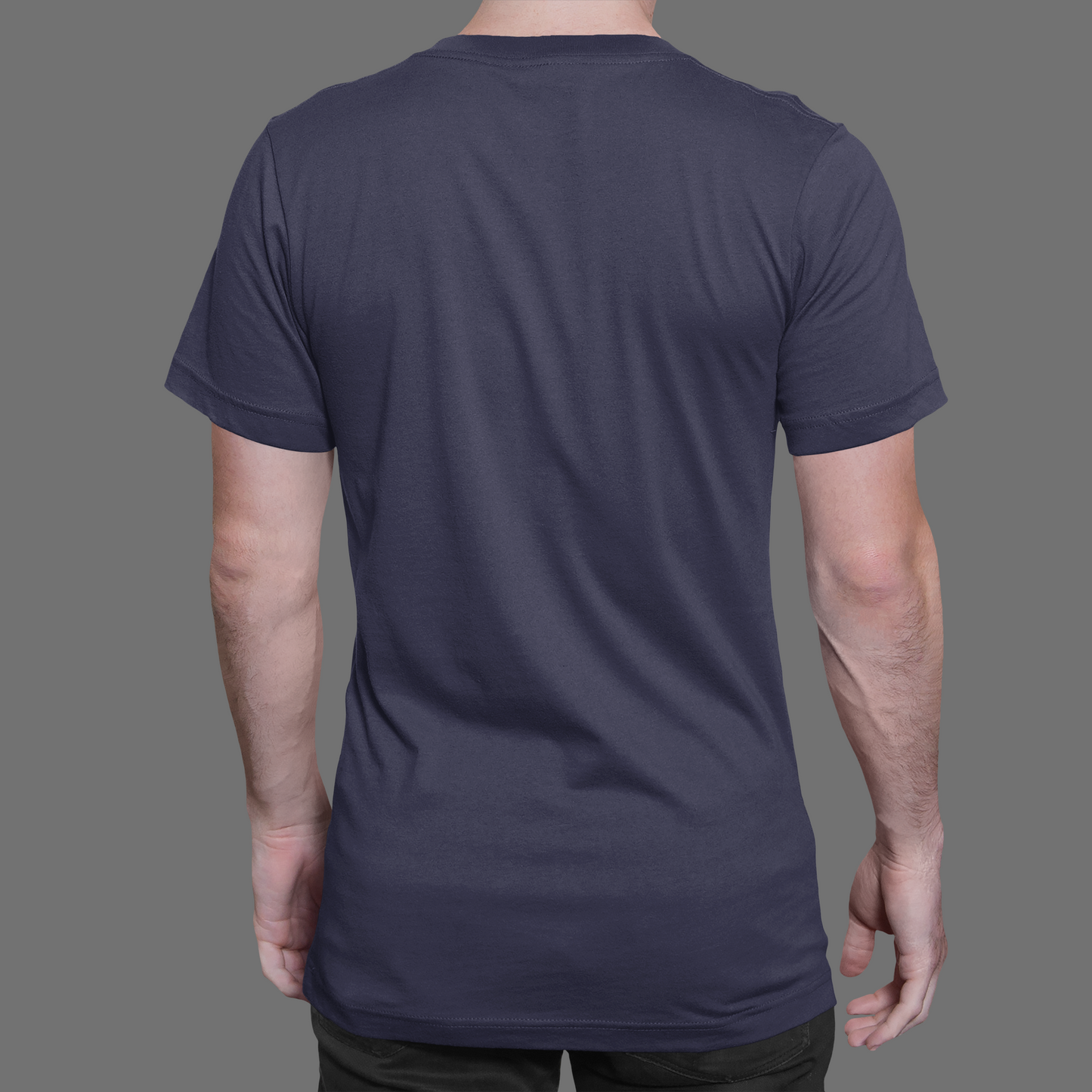 Navy Blue Platinum 180 GSM Unisex Round Neck
