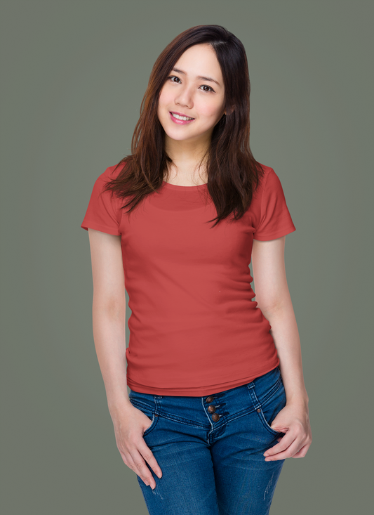 Red Premium Venus 180 GSM Unisex Round Neck