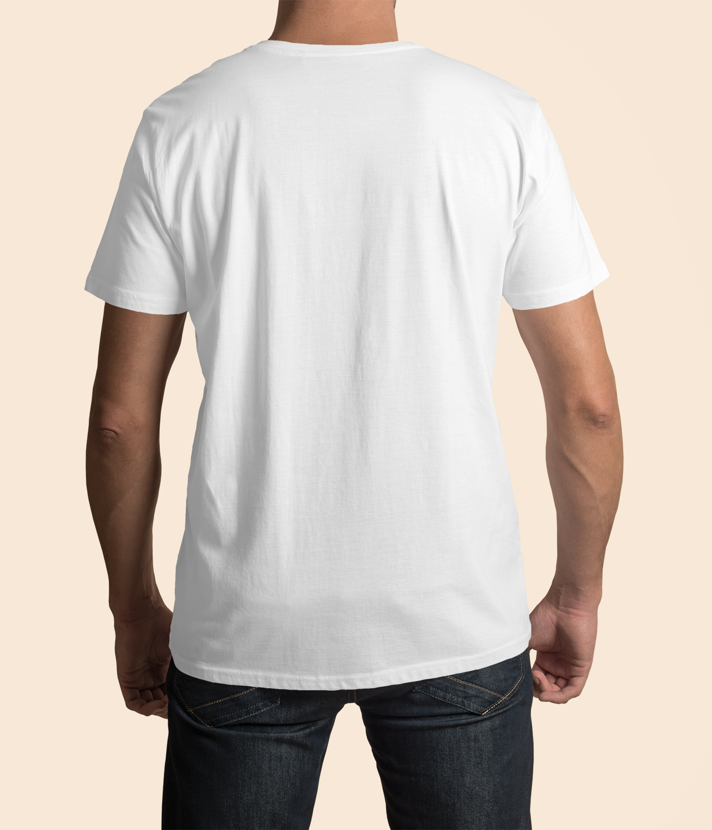 White Men Premium 160 V-Neck