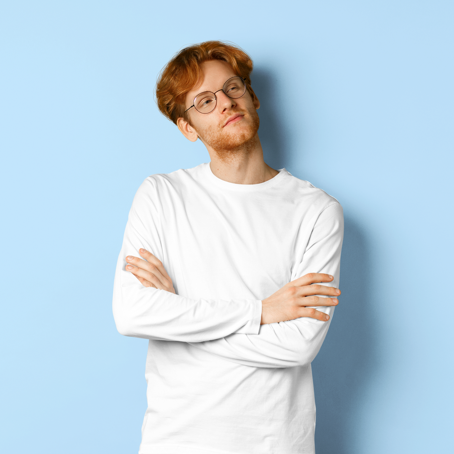 White Men Platinum 180 Full Sleeve Round Neck