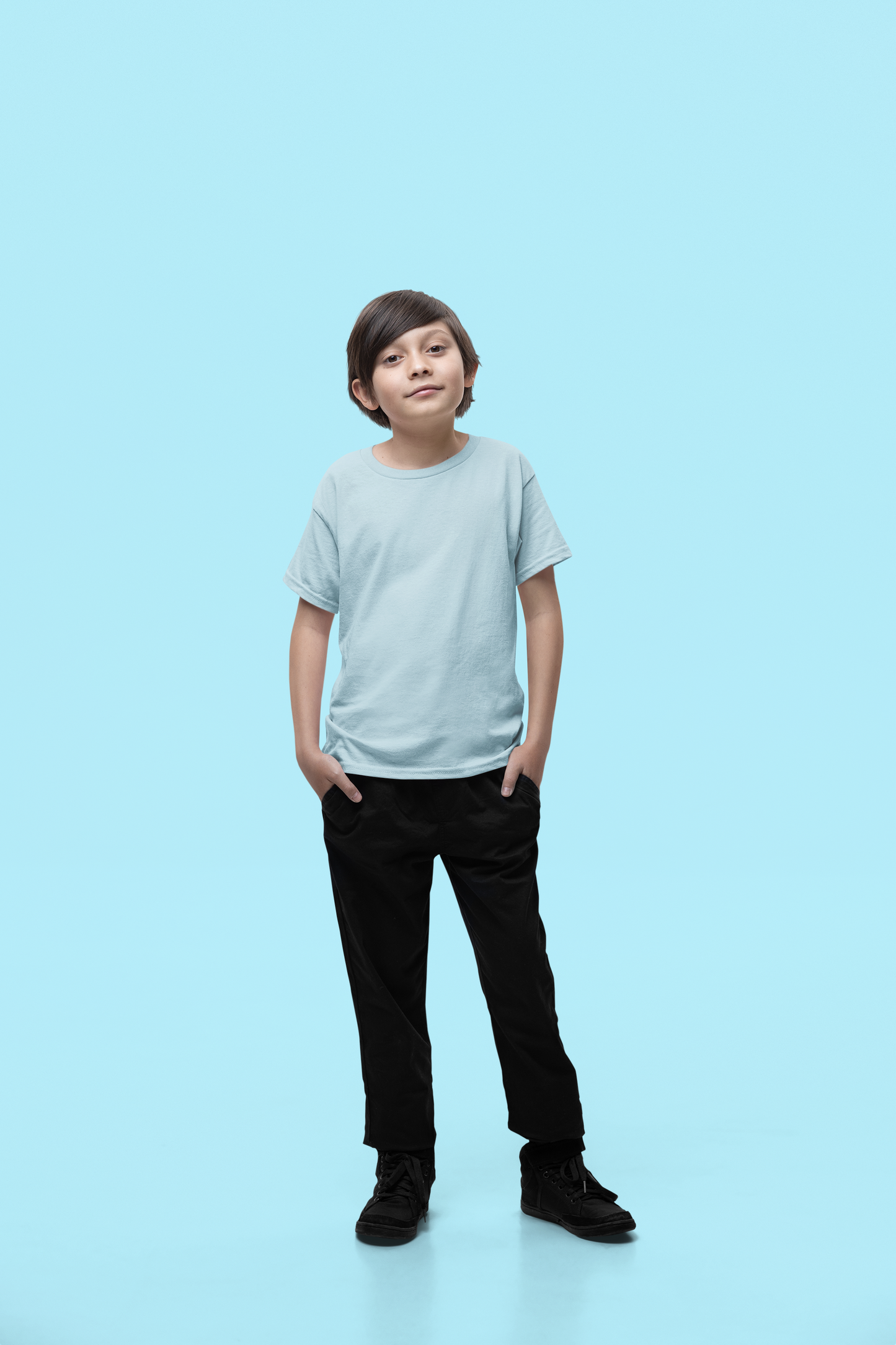 Sky Blue Kids Premium 160 Round Neck