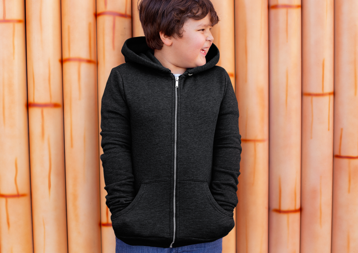 Black Kids premium Snowsoft Zipper Hoodie