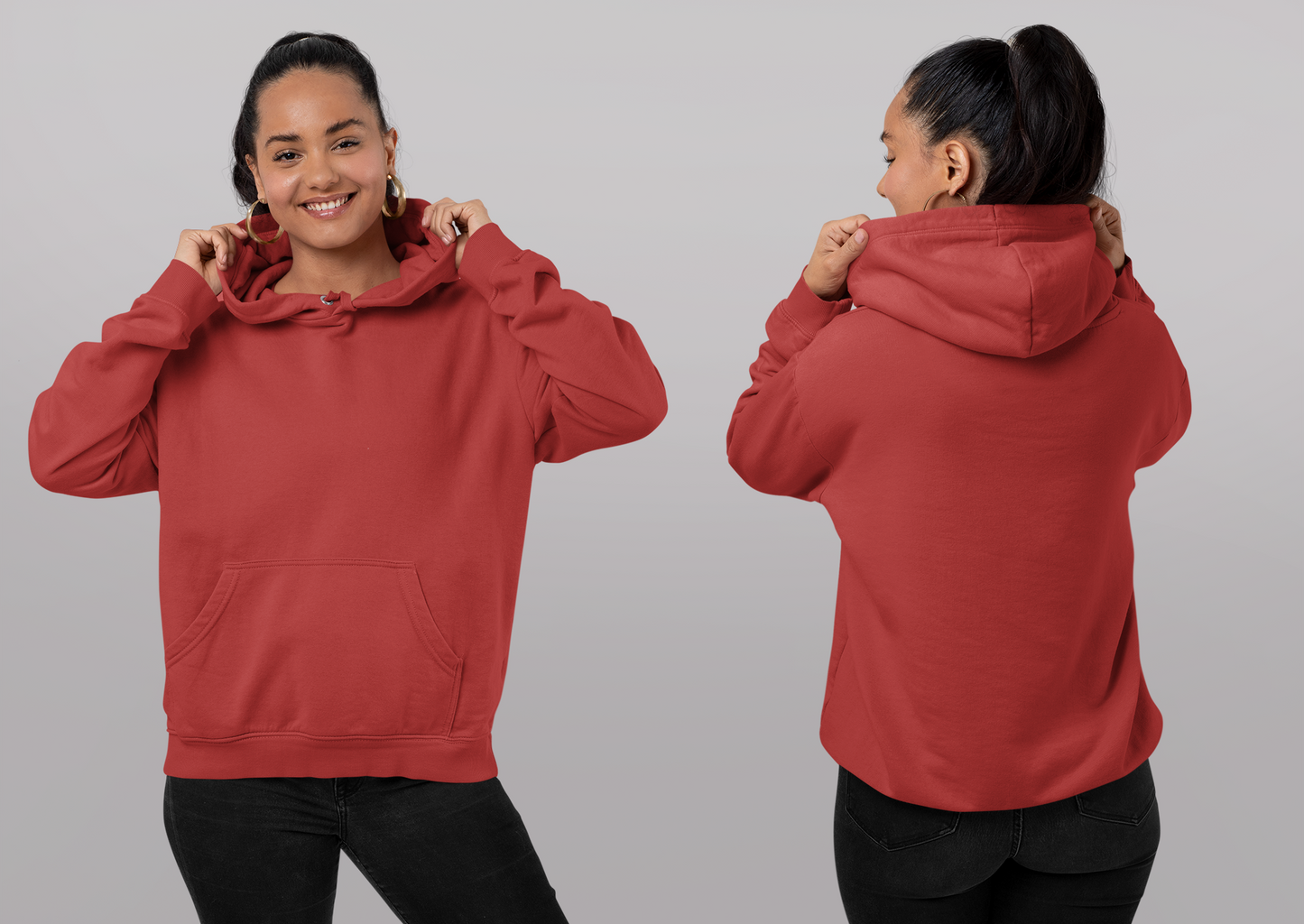 Red  Snowsoft Unisex Pullover Hoodie